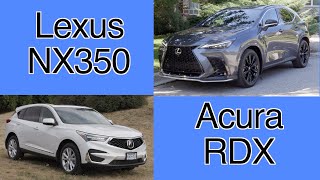 AllNew Lexus NX VS Acura RDX comparison