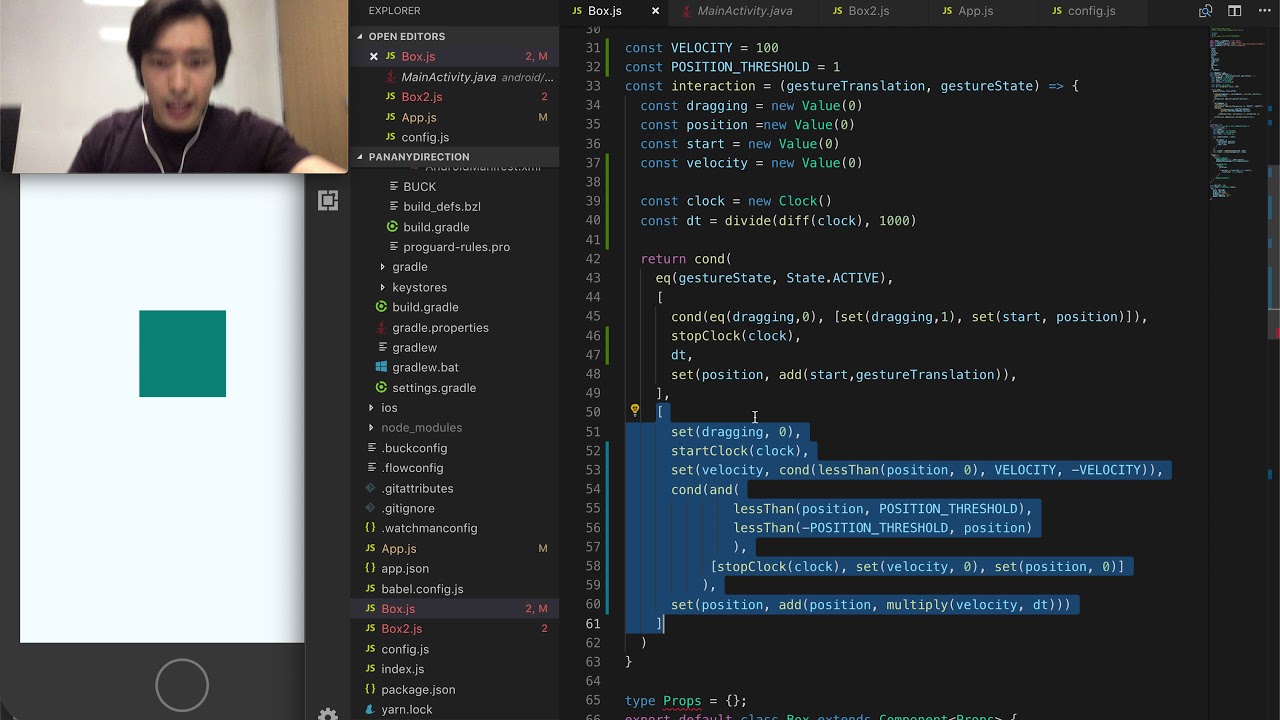 React Native Reanimated Return on Release - YouTube