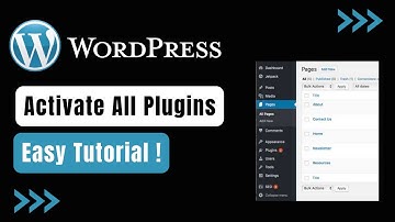 WordPress - How to Activate Multiple Plugins at Once !