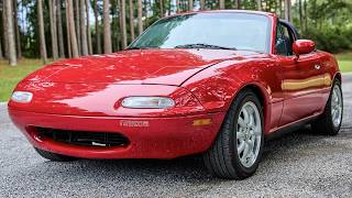 1990 Mazda MX-5 Miata Walk-around Video 1990 Red Mazda Miata