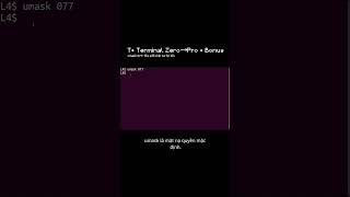 T• umask 077: file mới sinh ra tự kín | Bonus (Terminal Zero→Pro) #ubuntu #terminal #xh #linux #code