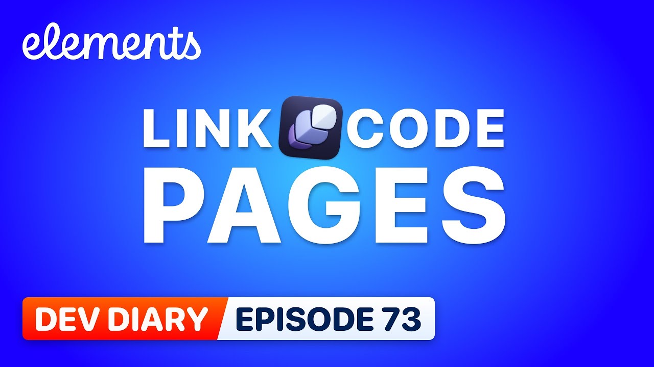Dev Diary Ep73 - Link & Code Pages - YouTube