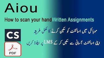 How to scan assignment for uploading in LMS | Complete tutorial of scanning assignments and make PDF