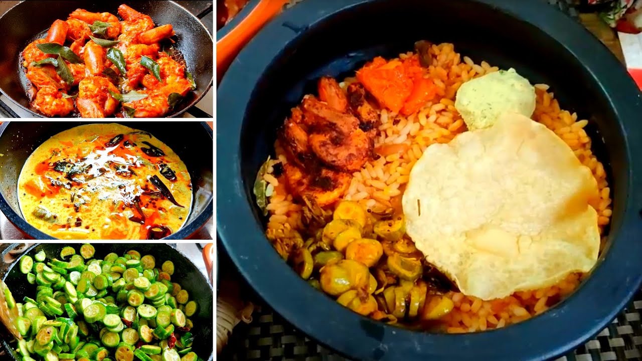 Chemmeen Chattichor Vlog | Complete Lunch + 8 Recipes | Naadan Lunch | Cooking Tips | Salu Kitchen