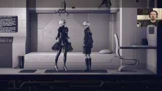 Nier Automata playthrough pt4 - A Tour of the Orbital Bunker