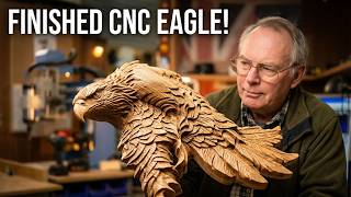 6090 CNC Router Machining a 3D Eagle