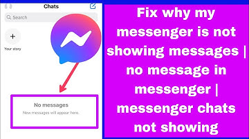 Fix why my messenger is not showing messages | no message in messenger | messenger chats not showing