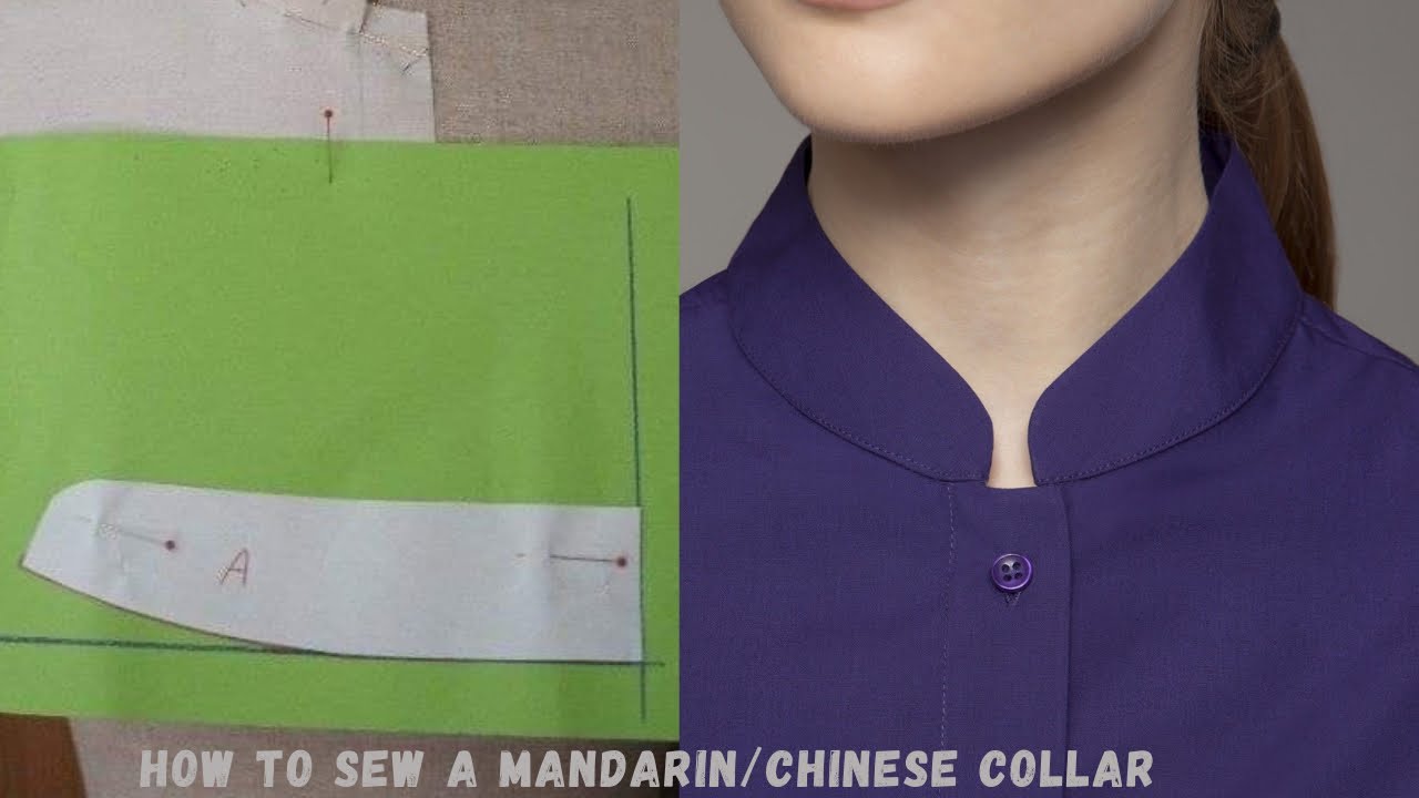 How to sew a mandarin/Chinese collar in less than twenty minutes YouTube