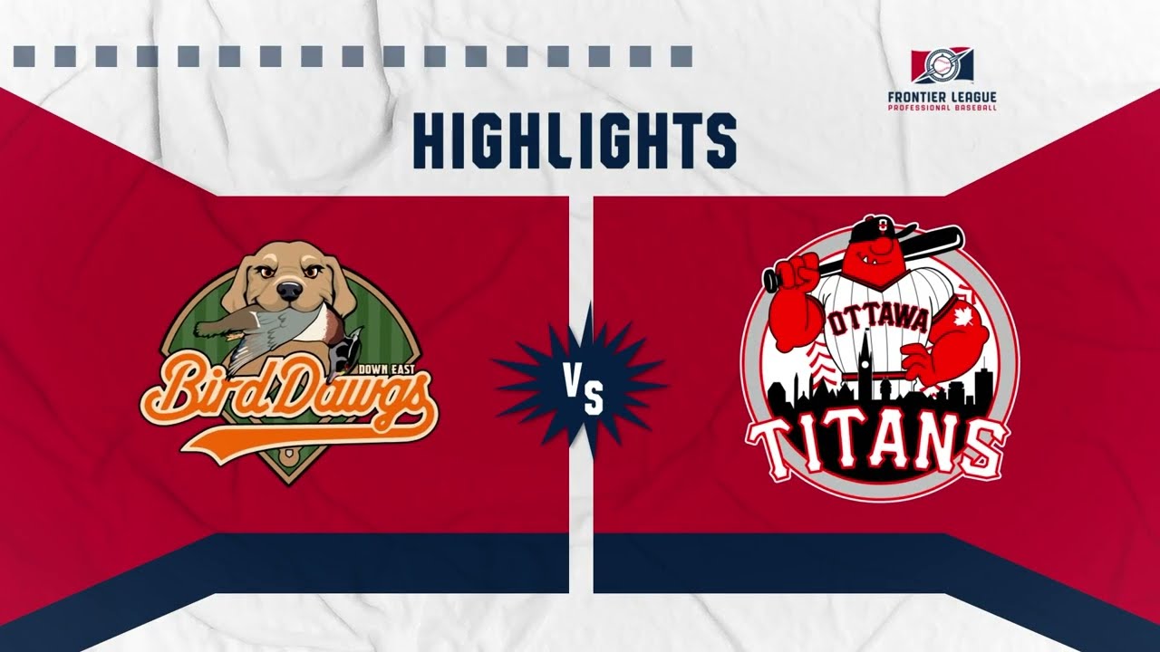 Frontier League | Down East Bird vs Ottawa Titans Match 2 Highlights | 20 July, 2025 | 