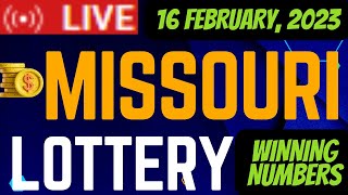 Missouri Evening Lottery Live Drawing Results - 16 Feb, 2023 -  Pick 3 - Pick 4 - Cash Pop - Lotto
