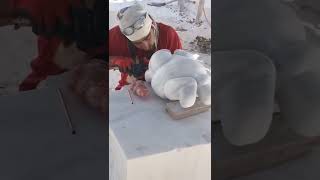 Marmara Island Dolomite Sculpture Progress 2021