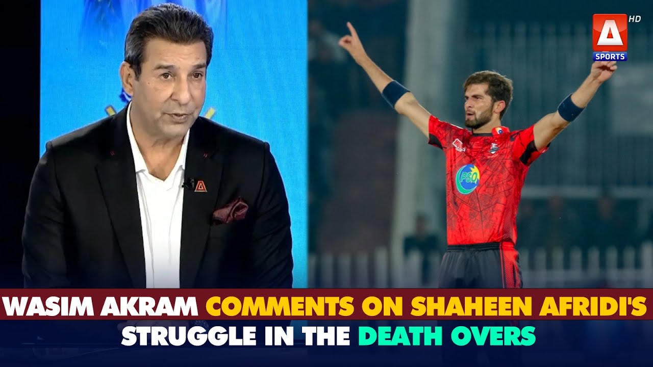 legendary pacer #WasimAkram comments on #ShaheenShahAfridi's struggle in the death overs.
