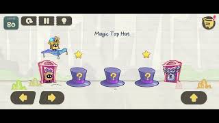 brain riddles tricky box Level 80 magic top hat walkthrough solution