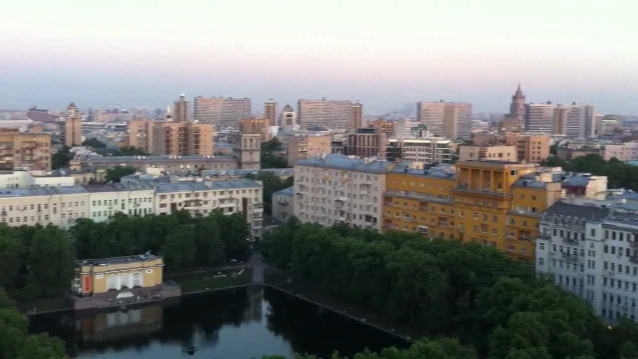 Закат, крыша ЖК «Патриарх» на Патриарших прудах [720p] - YouTube
