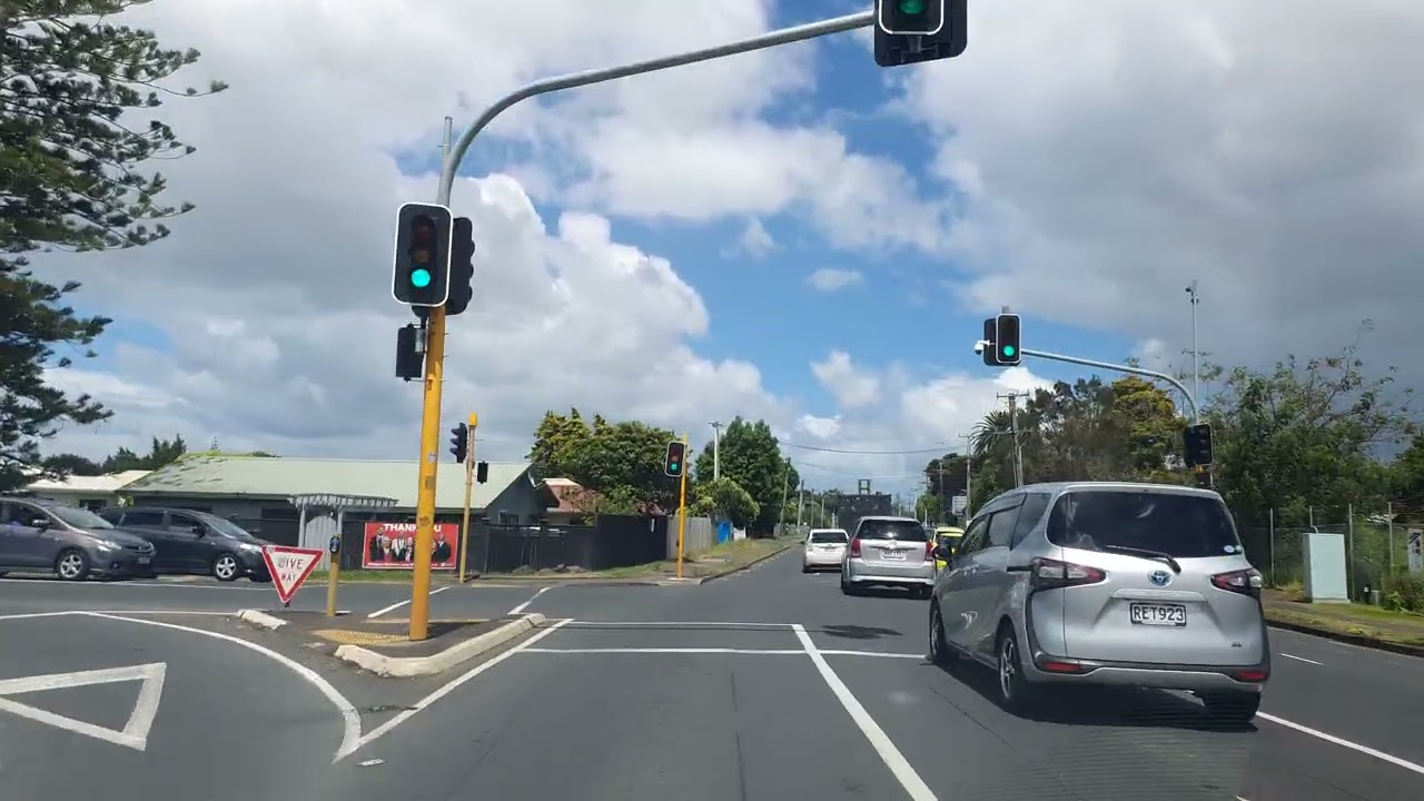 Auckland Drive POV: Real Time City Streets And Motorway Cruise