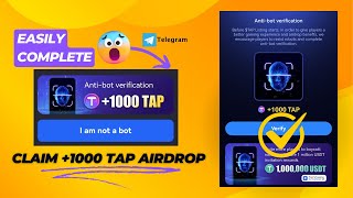 Complete Anti-Bot Verification in TapCoins and Claim Your +1000 Tap Coins Airdrop on Telegram! screenshot 2