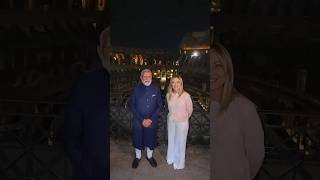 PM Modi, Italian PM Giorgia Meloni visit iconic Colosseum | #shorts