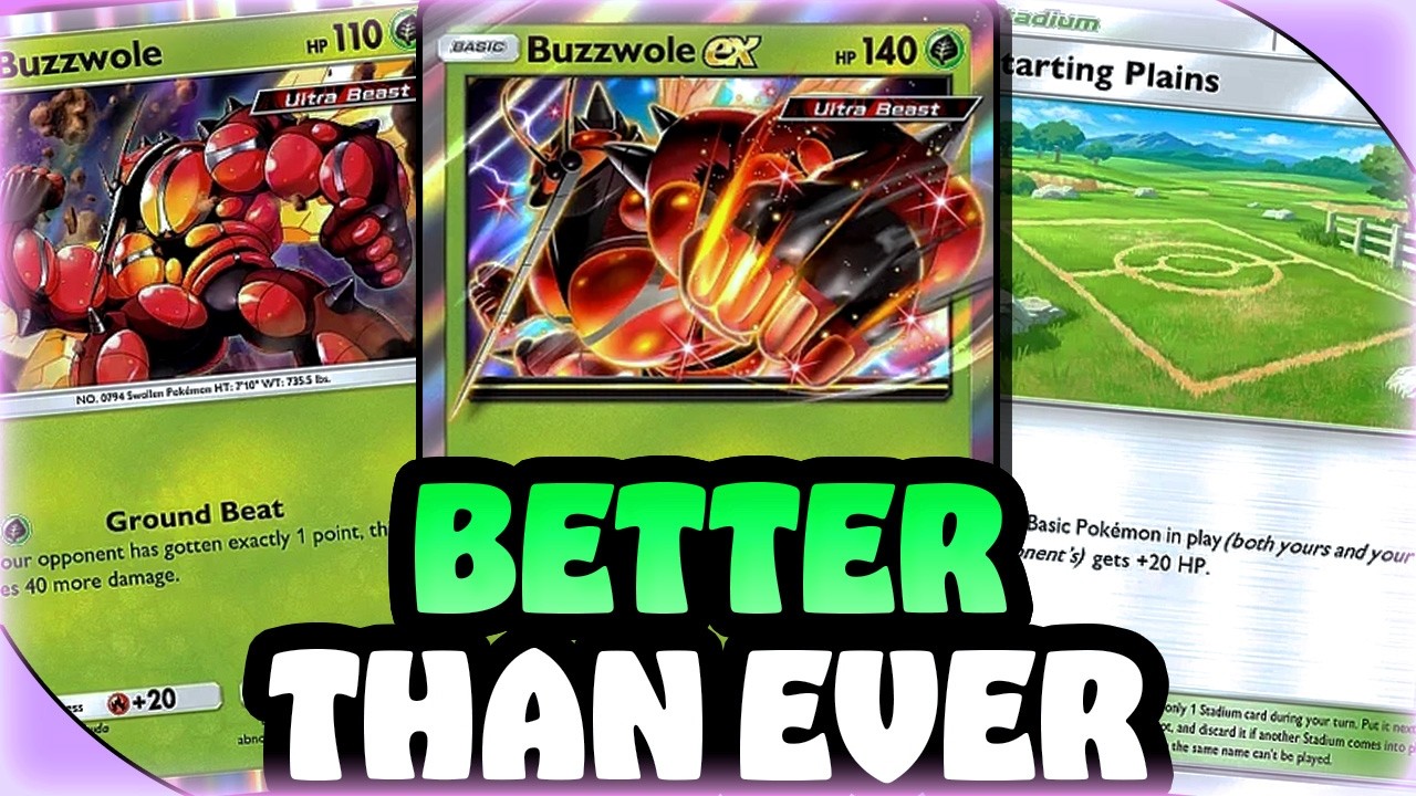 buzzwole pokemon card These 2 NEW Cards Made go from Unplayable to a TOP Deck In The Meta! [Fighting] Sledgehammer 30+ If your opponent has exactly 4 Prize cards remaining 2019 Pokemon Sun & Moon