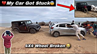  My Car Got Stuck   4x4 Wheel Broken   hr tharvlogs