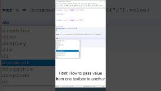 JavaScript On Keyup | Pass Value Of One Textbox To Another Textbox Using JavaScript | #javascript