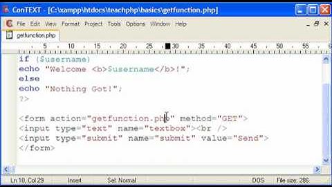 PHP Basics: GET Function