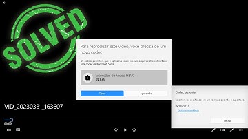 [RESOLVIDO] Erro 0xc00d5212: Codec ausente / extensão HEVC