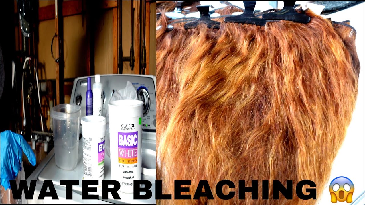 WATER BLEACHING HAIR FOR BEGINNERS YouTube