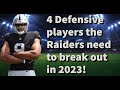 4 Defensive players the Raiders need to break out in 2023