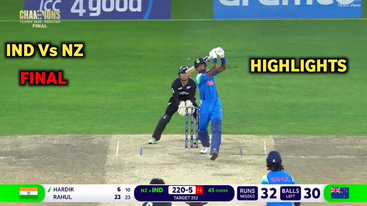 india Vs New Zealand Highlights Final Champions Trophy 2025 | IND Vs NZ ...