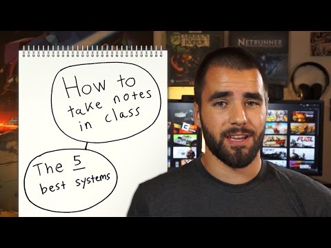 Video: How To Write Down The Lecture Notes Correctly