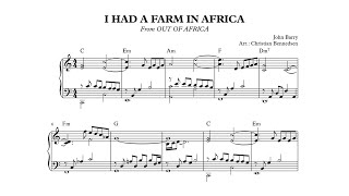 John Barry - I Had A Farm In Africa - Piano