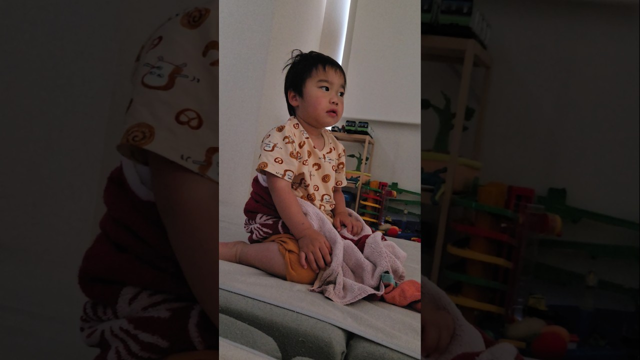 寝起きで理解するまでに時間がかかる双子の一人 #2歳8ヶ月