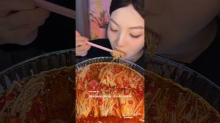 Mukbang Jamur Enoki Pedas