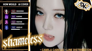 [ AI COVER - LYRICS] shameless - aespa (by.camila cabello) - LINE DISTRIBUTION + COLOR CODED