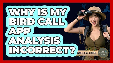 Why Is My Bird Call App Analysis Incorrect?