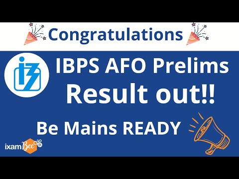 IBPS AFO Prelims | Result out!! | By Kailash Tiwari