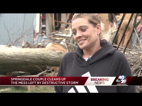 Springdale, Arkansas, couple survives after tree hits bedroom during tornado