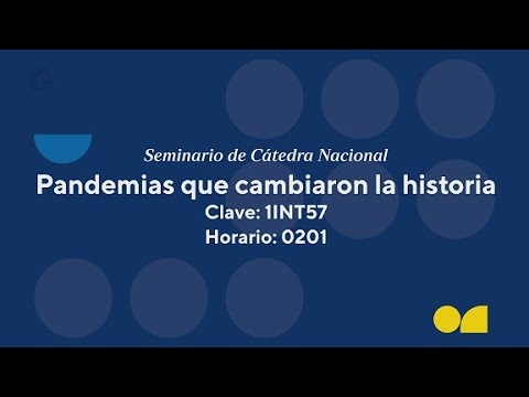 Seminario Nacional EEGGLL 2022-2: Pandemias que cambiaron la historia