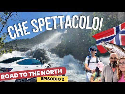 In Tesla tra cascate assurde in Norvegia e Bergen | Ep.2 | Capo Nord in Famiglia con auto elettrica