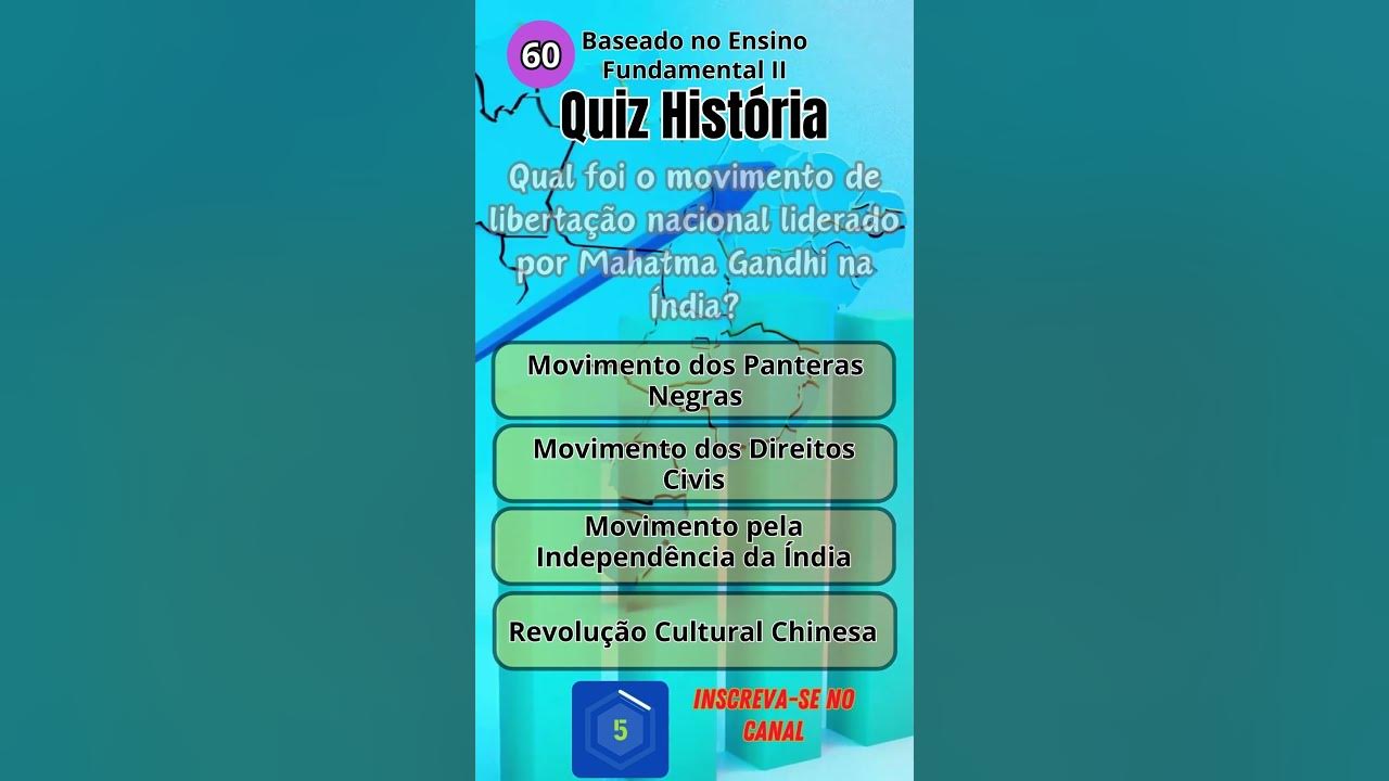 Quiz da História do Mundo Quiz da História Perguntas e Respostas