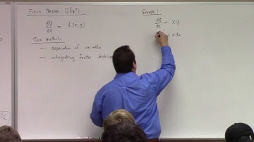 Calculus II:L13, first order differential equations, 9-21-16
