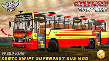 download KSRTC SWIFT - SUPERFAST BUS MOD for bus simulator indonesia | BUSSID V3.7.1 | #bussidmods