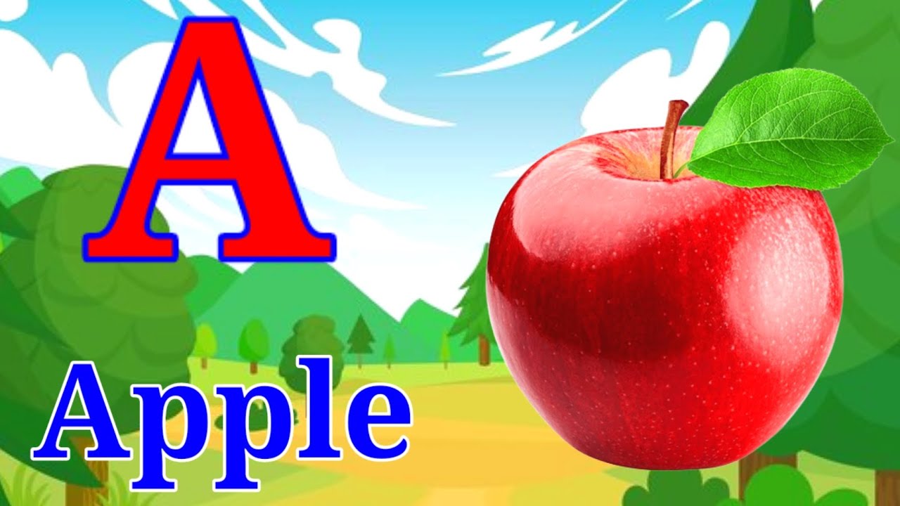 a for apple | abcd alphabet | nursery rhymes | phonics song | abc - YouTube