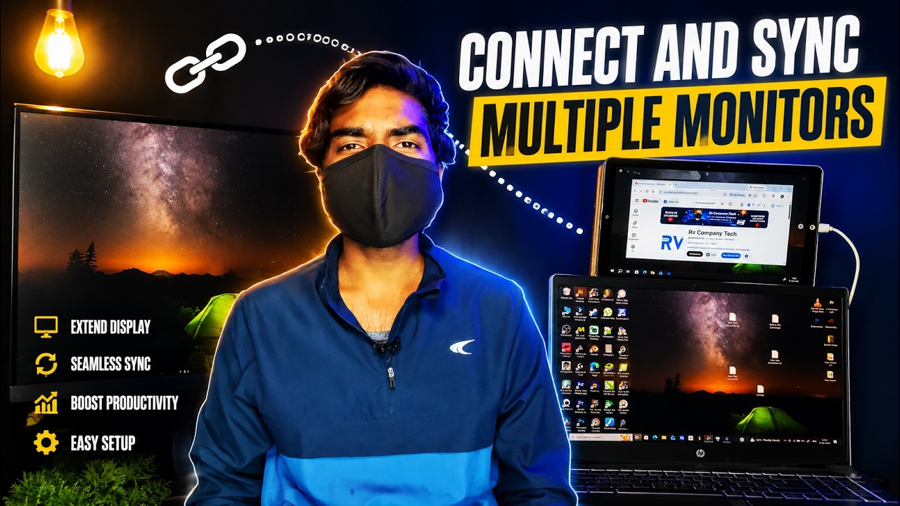 How to Setup Multiple Monitors | Sync All Monitors on Windows - YouTube