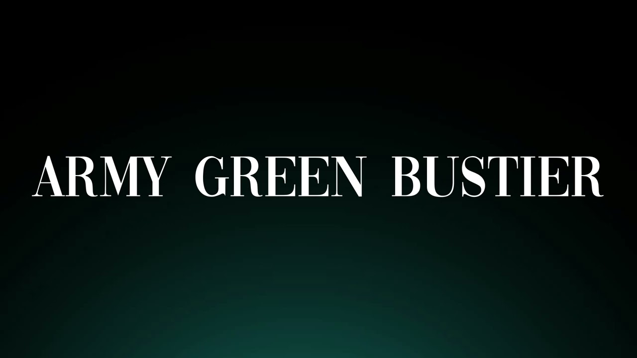 How to Pronounce 'Army Green Bustier'! Correctly (Fashion Apparel)