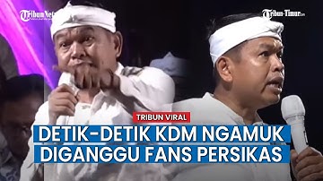 Video Dedi Mulyadi Murka, saat Acara Bantu Warga Diganggu Fans Persikas