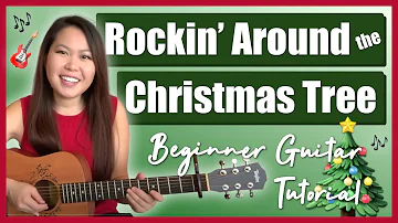 Rockin' Around the Christmas Tree Guitar Lesson Tutorial - Brenda Lee [Chords|Strumming|Full Cover]