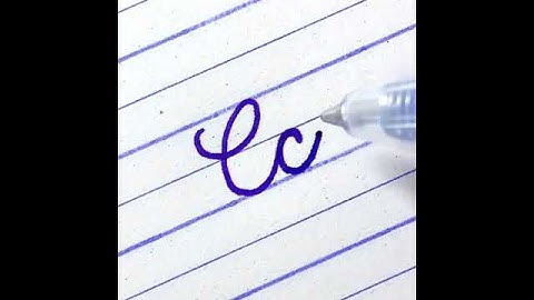 Cc - How to write English cursive writing letter connections | Cursive handwriting practice |i write
