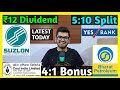 Yes Bank, Suzlon Energy, BPCL, Coal India Stocks Declared High Dividend, Bonus &amp; Split