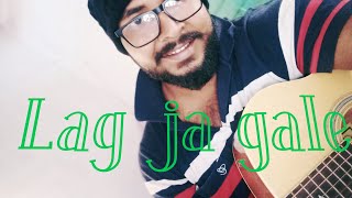 Lag ja gale Woh kaun thi Guitar cover Raw singing